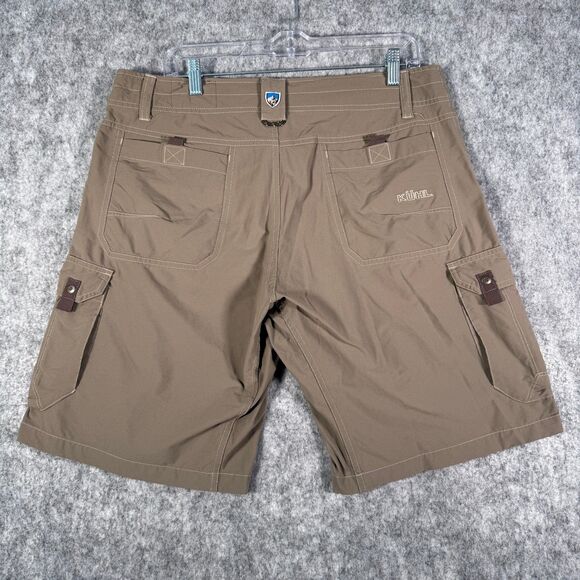 Kuhl Shorts Mens Size 34 Beige Cargo Pockets Outdoor Trail Hike - Picture 8 of 13